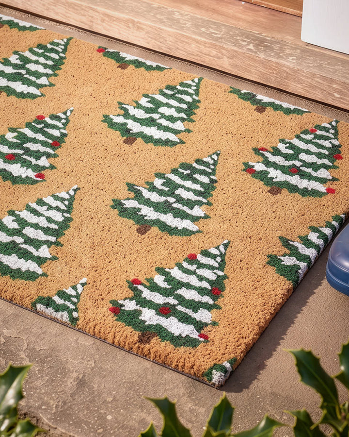 Christmas Tree Coir Doormat