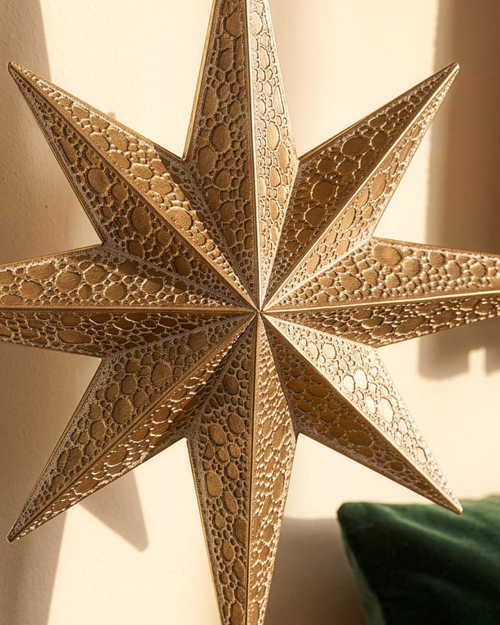 Hanging Gold Metal Star