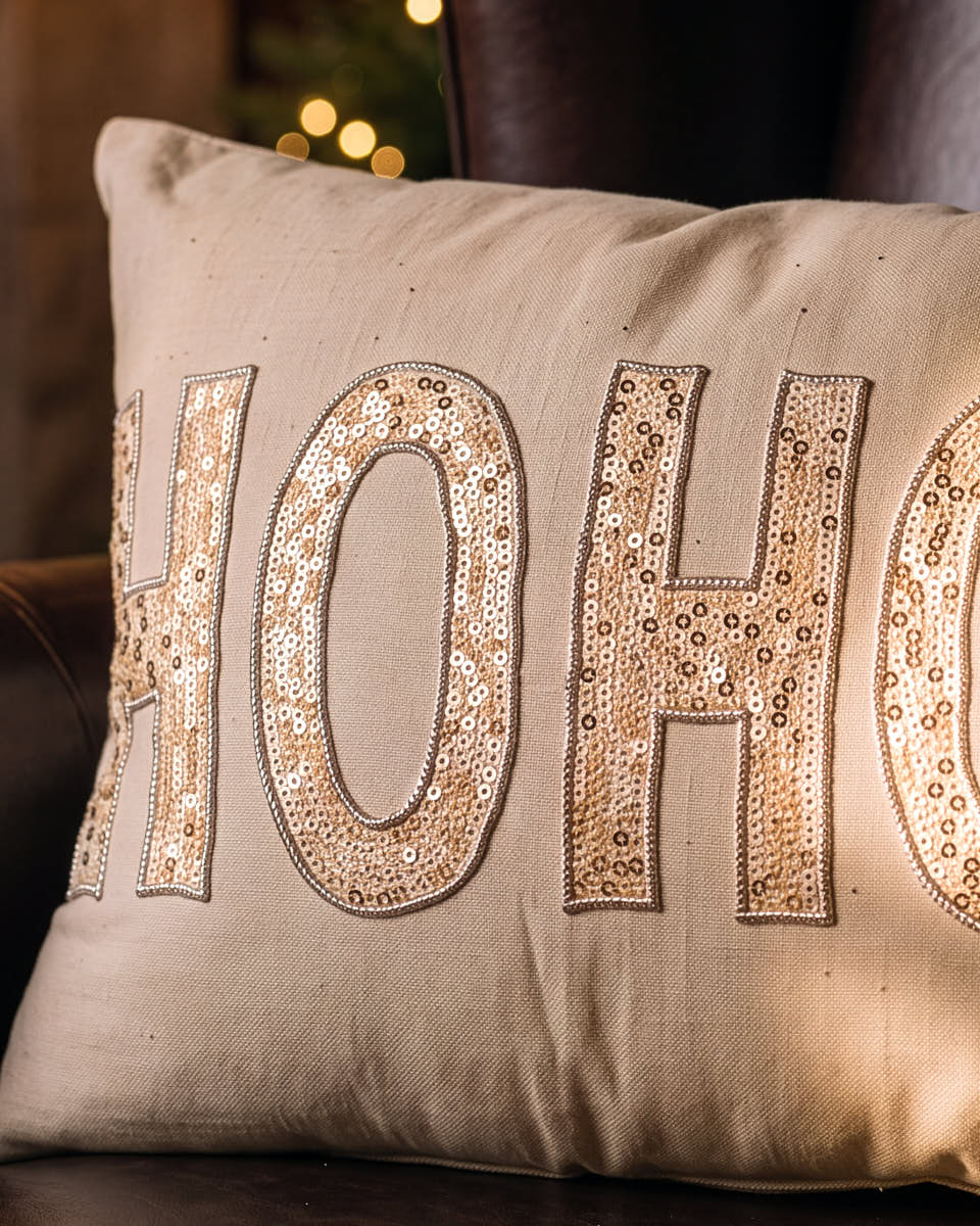 HO HO HO Christmas Cushion