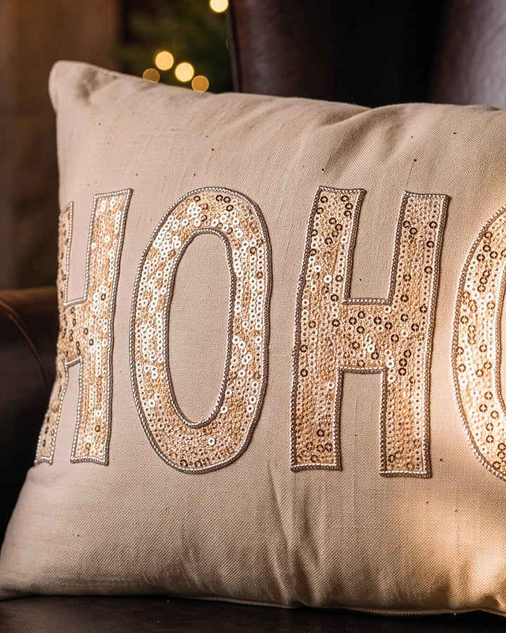HO HO HO Christmas Cushion