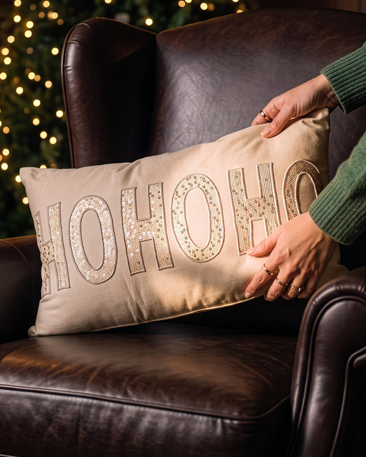 HO HO HO Christmas Cushion