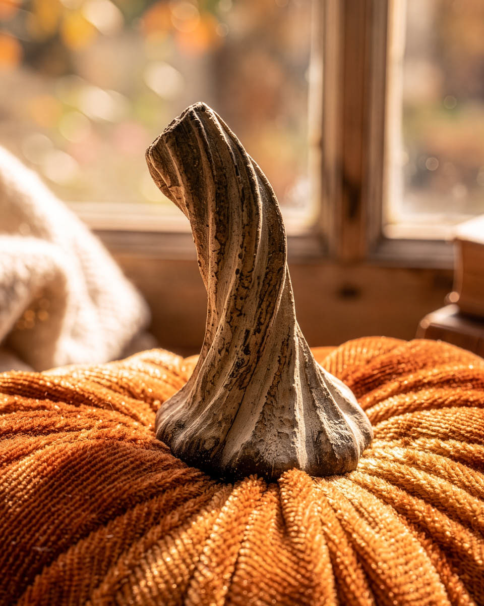 Velvet Pumpkin Cushion