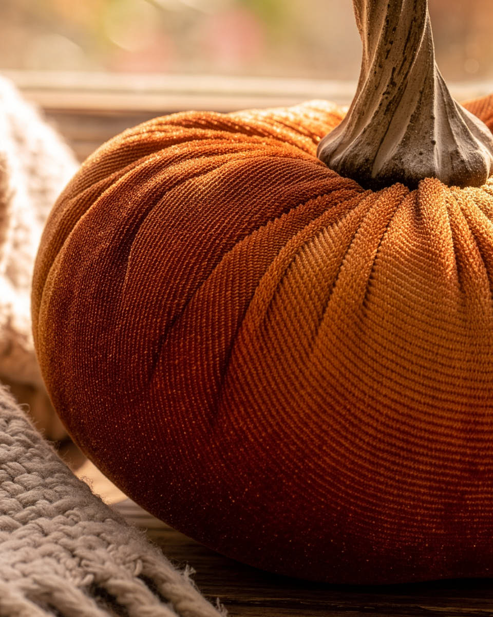 Velvet Pumpkin Cushion