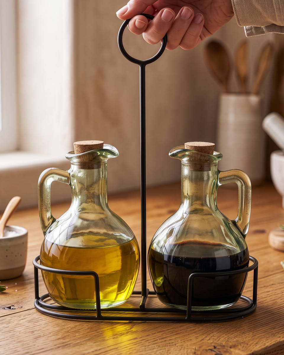 Set of 2 Oil Drizzle Bottles