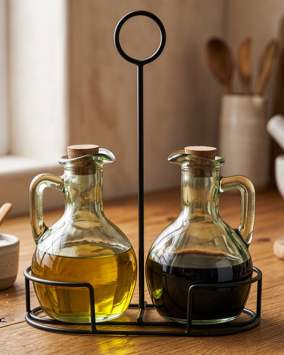 Set of 2 Oil Drizzle Bottles