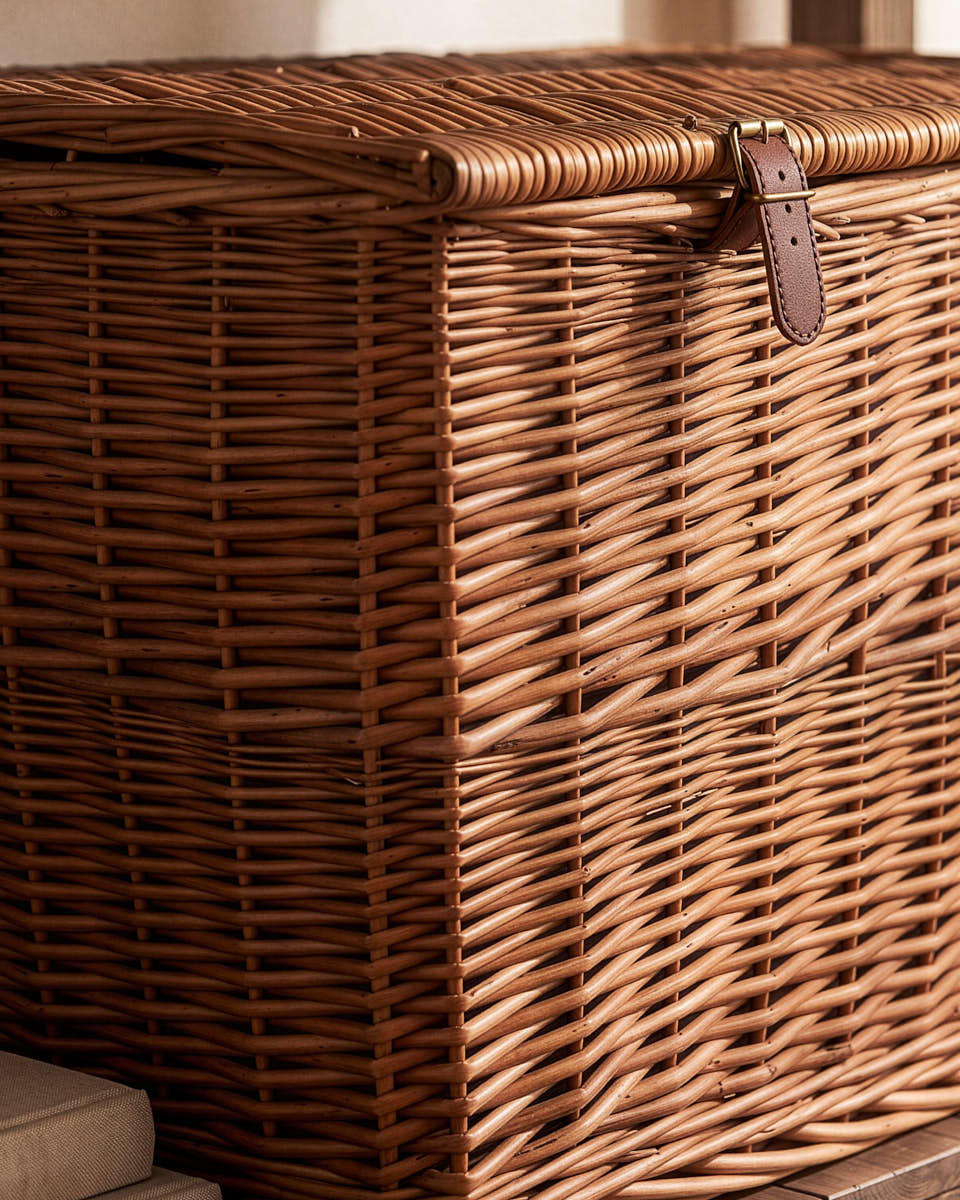 Large Wicker Trunk