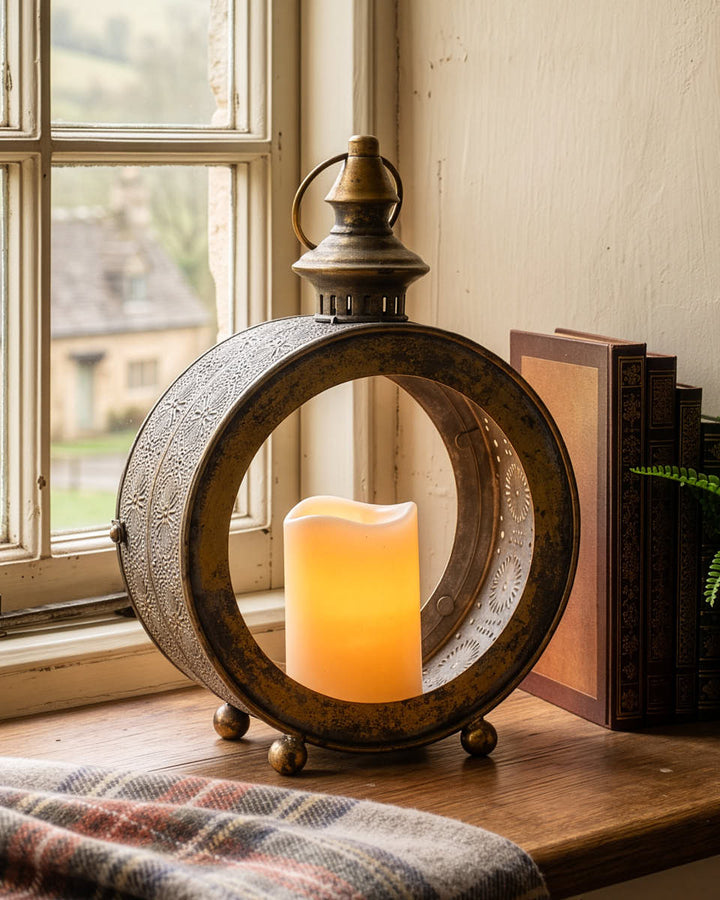 Circular Tabletop Lantern