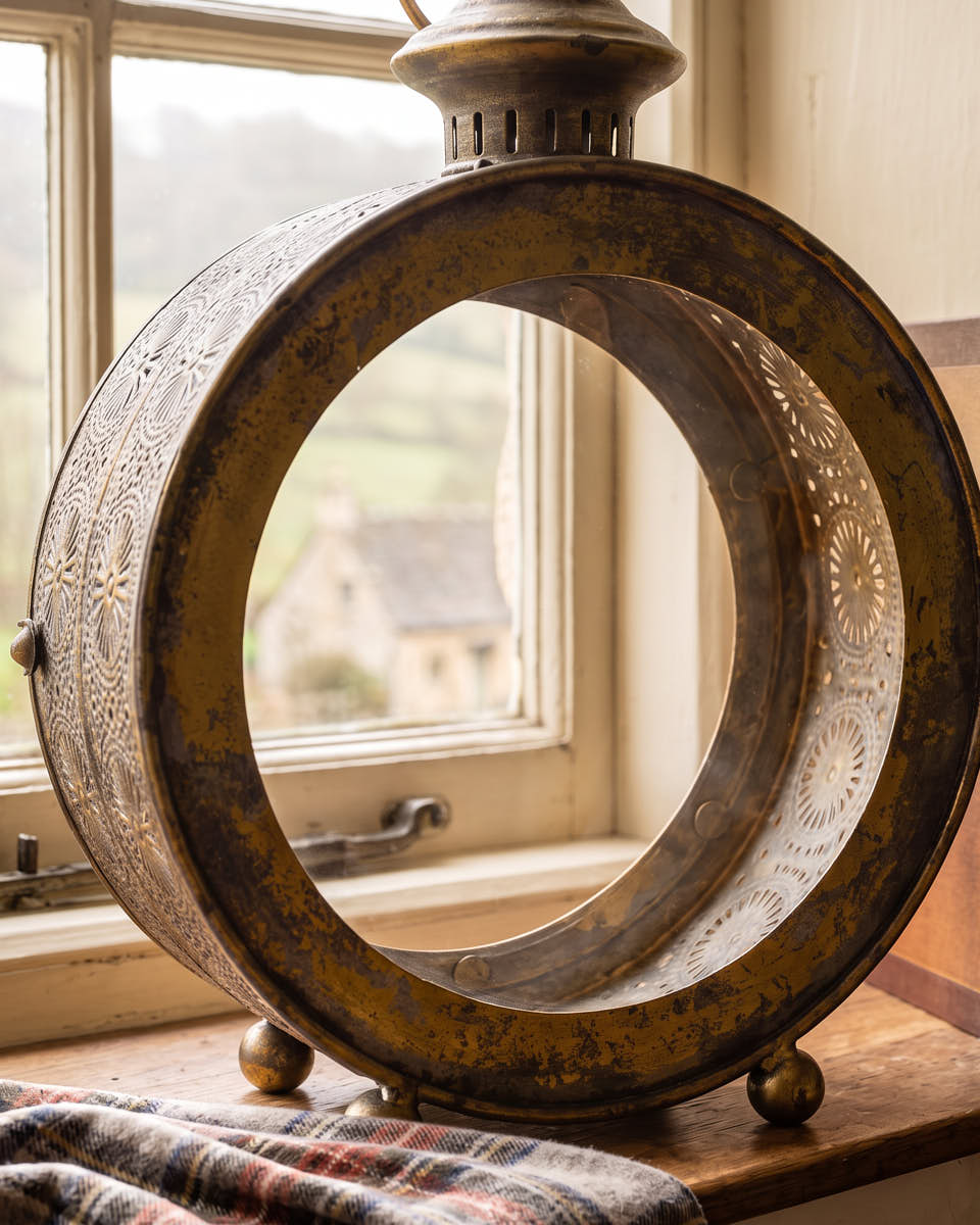 Circular Tabletop Lantern