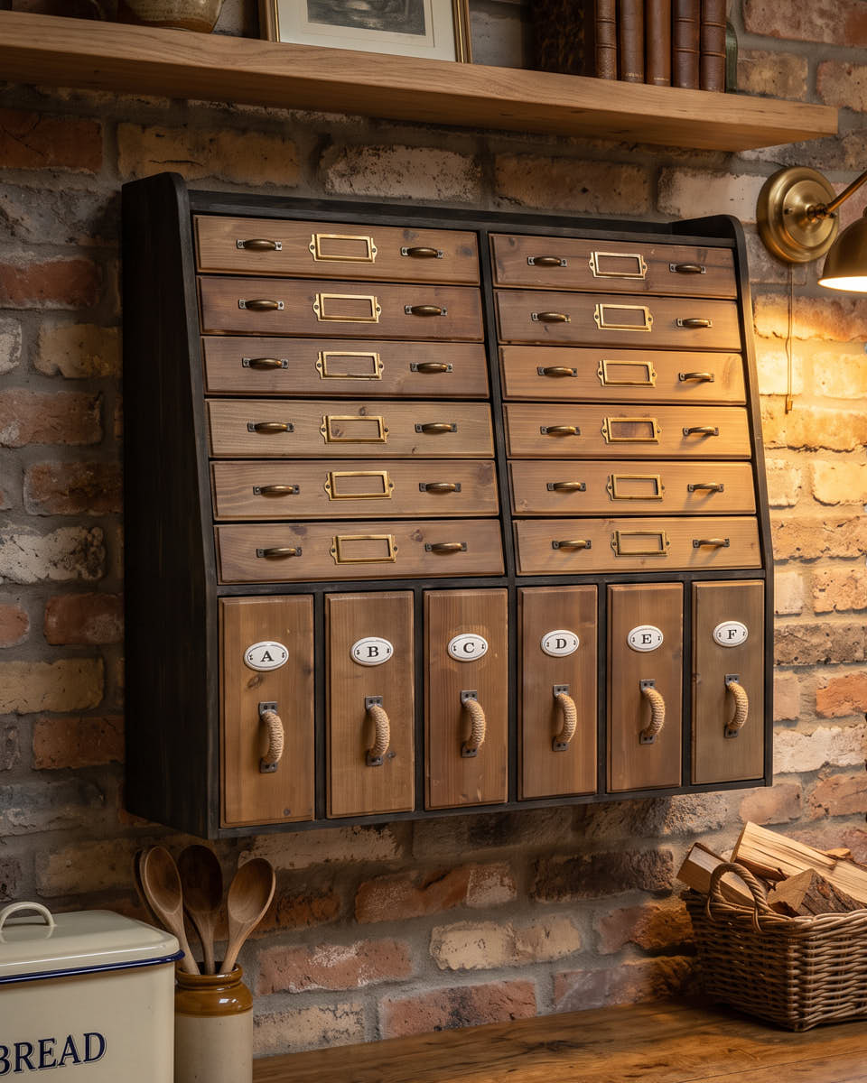 Vintage Wall Organiser