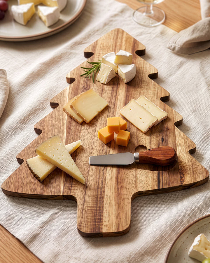 Christmas Tree Cheese Board Gift Set