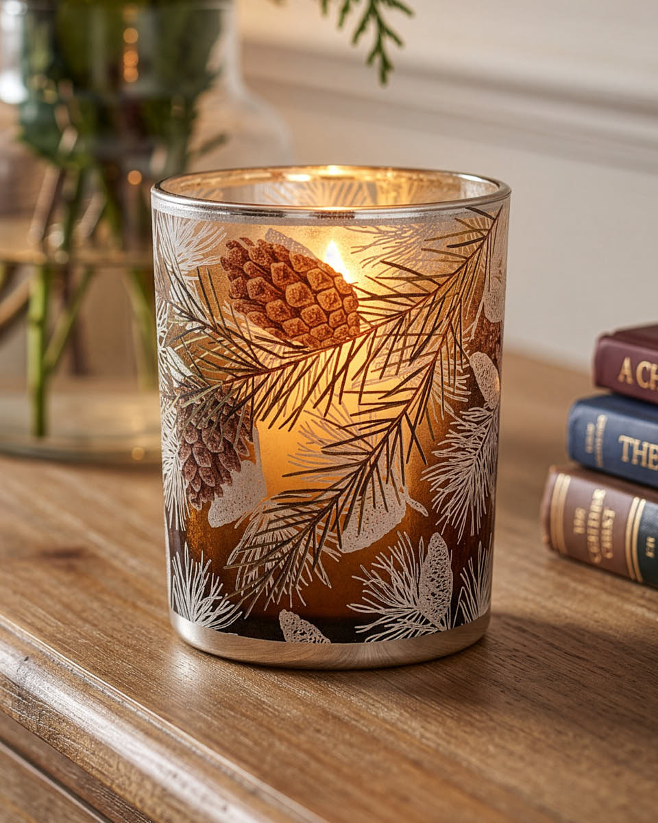 Pine Cone Candle Holder