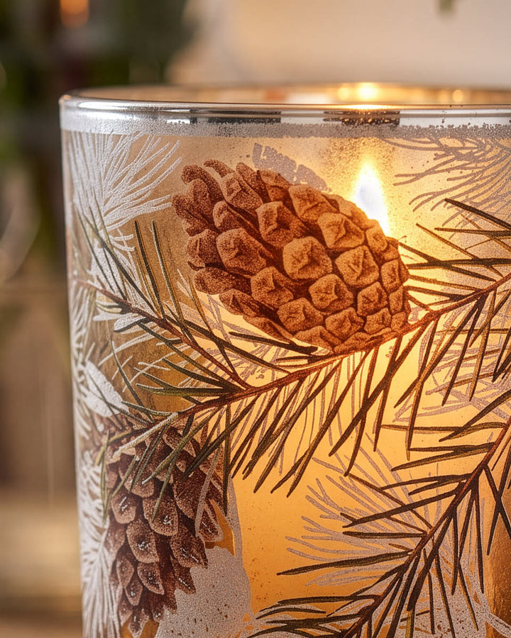 Pine Cone Candle Holder