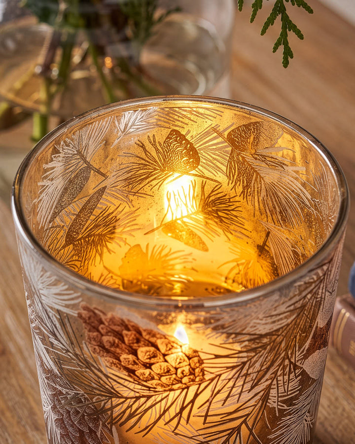Pine Cone Candle Holder