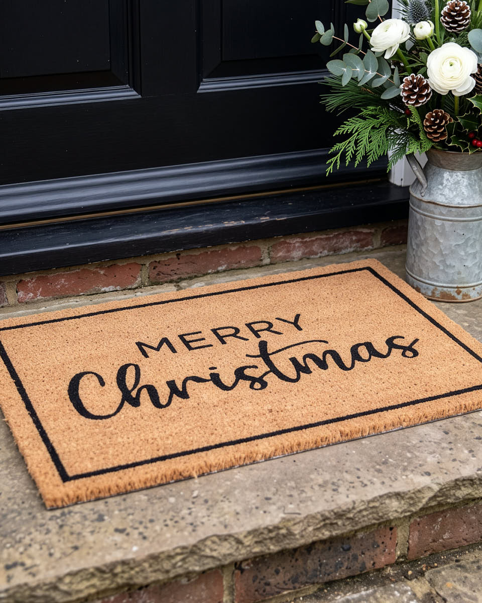 Coir Merry Christmas Door Mat