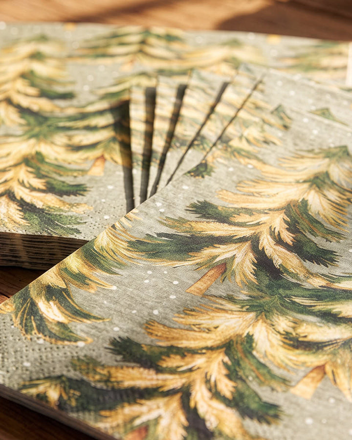 Set of 20 Winter Forest Disposable Napkins