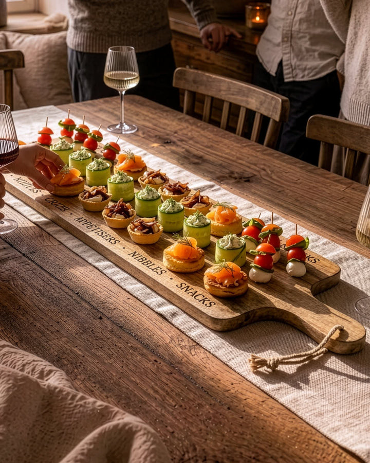 Etched Finish Canape Platter