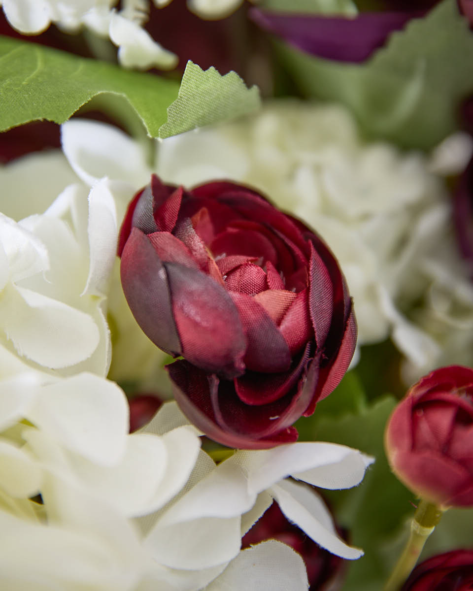 Autumn Mulberry Bouquet with Welly Vase