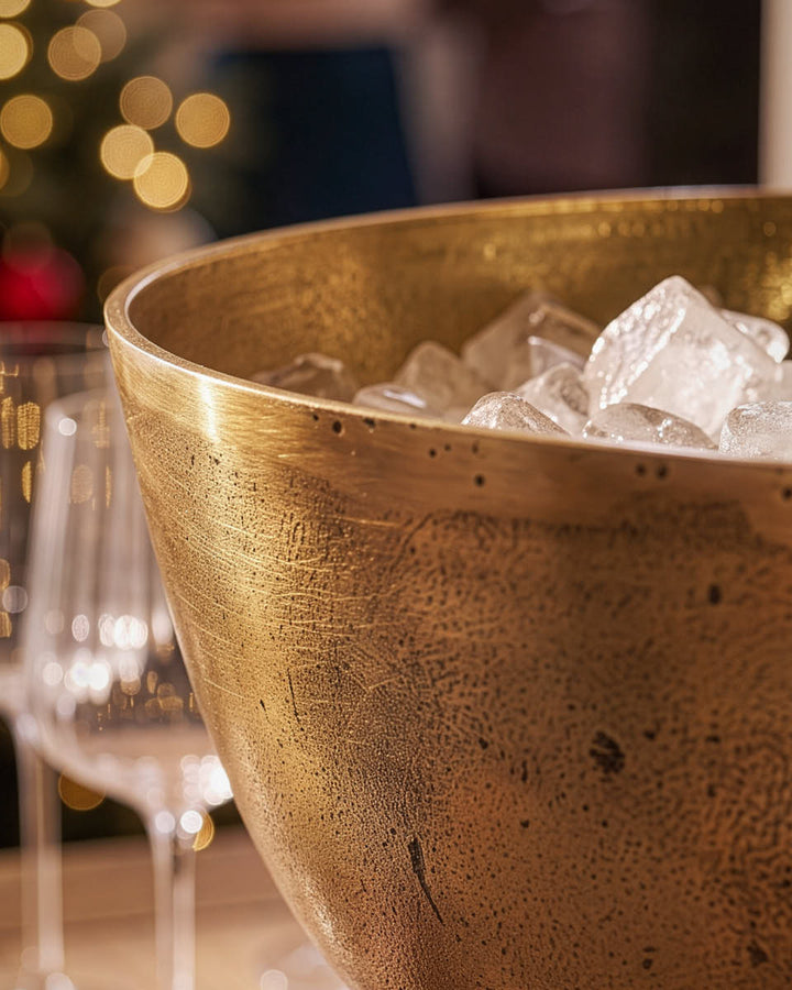 Brushed Gold Wine Cooler Bucket