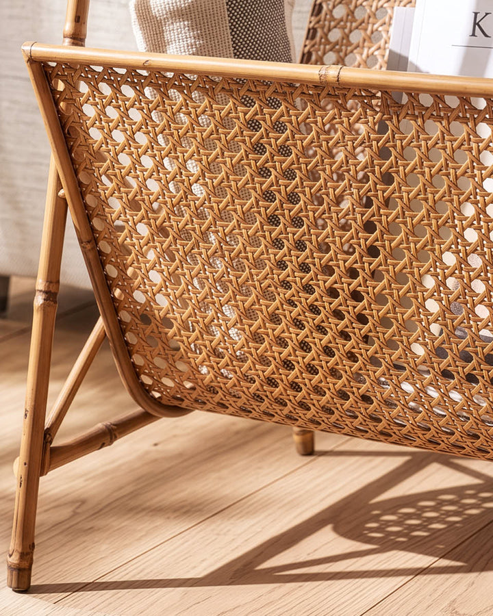 Bamboo Effect Magazne Basket
