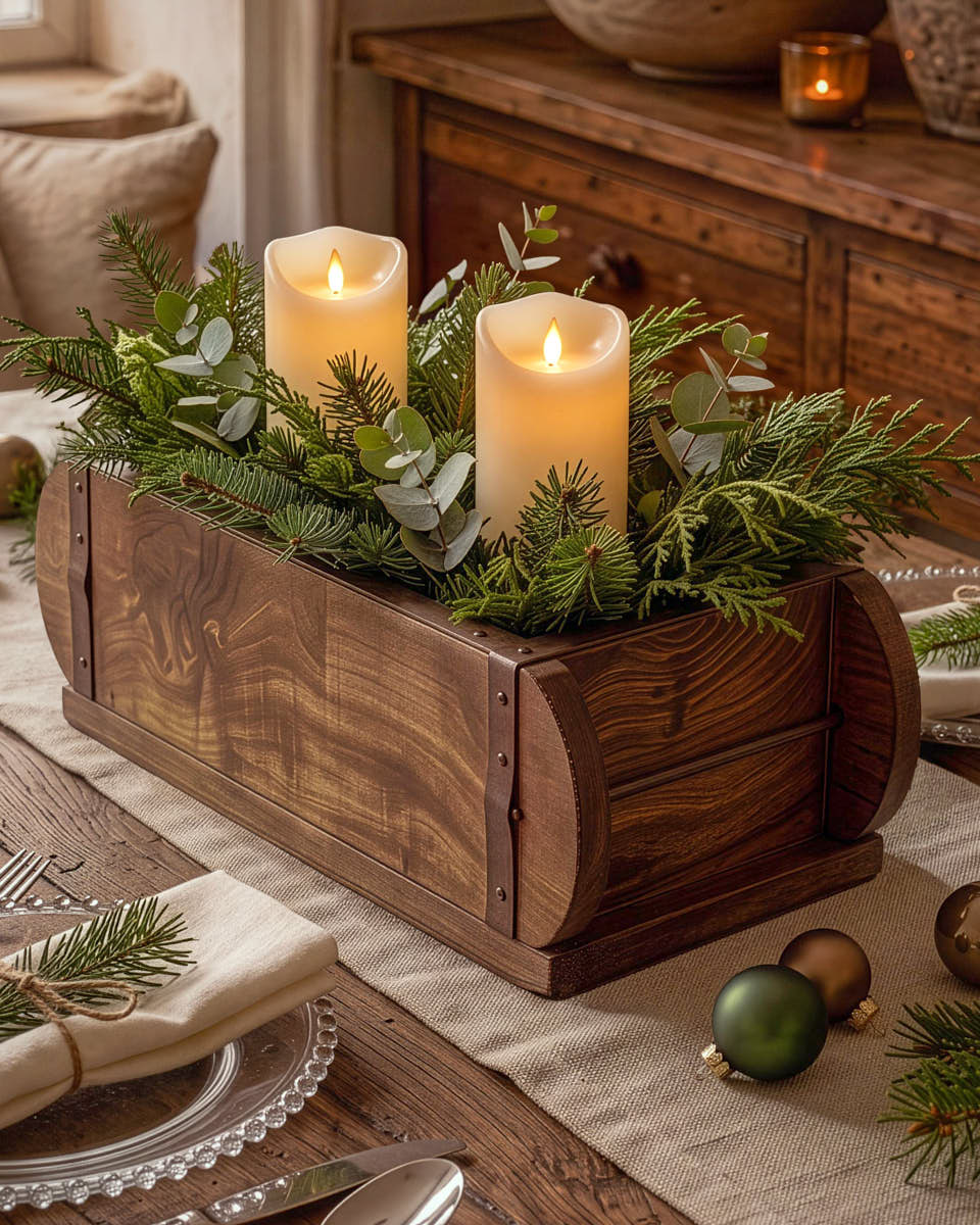 Reclaimed Wood Storage Caddy
