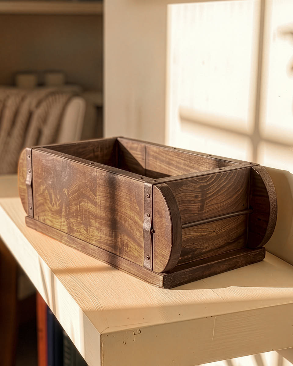 Reclaimed Wood Storage Caddy
