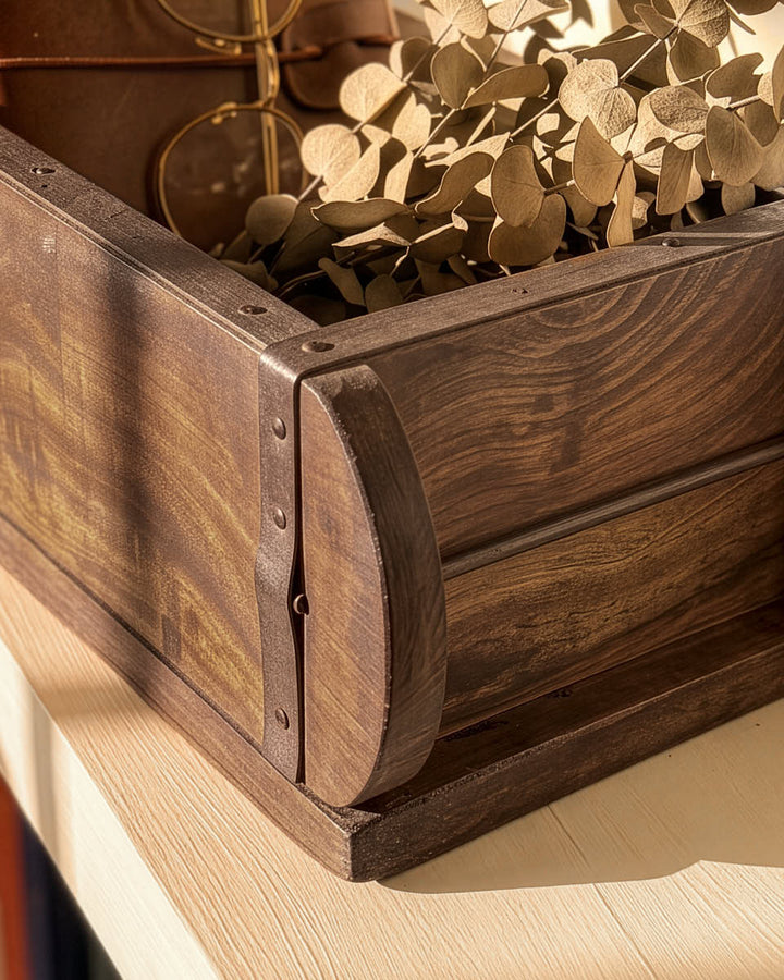 Reclaimed Wood Storage Caddy