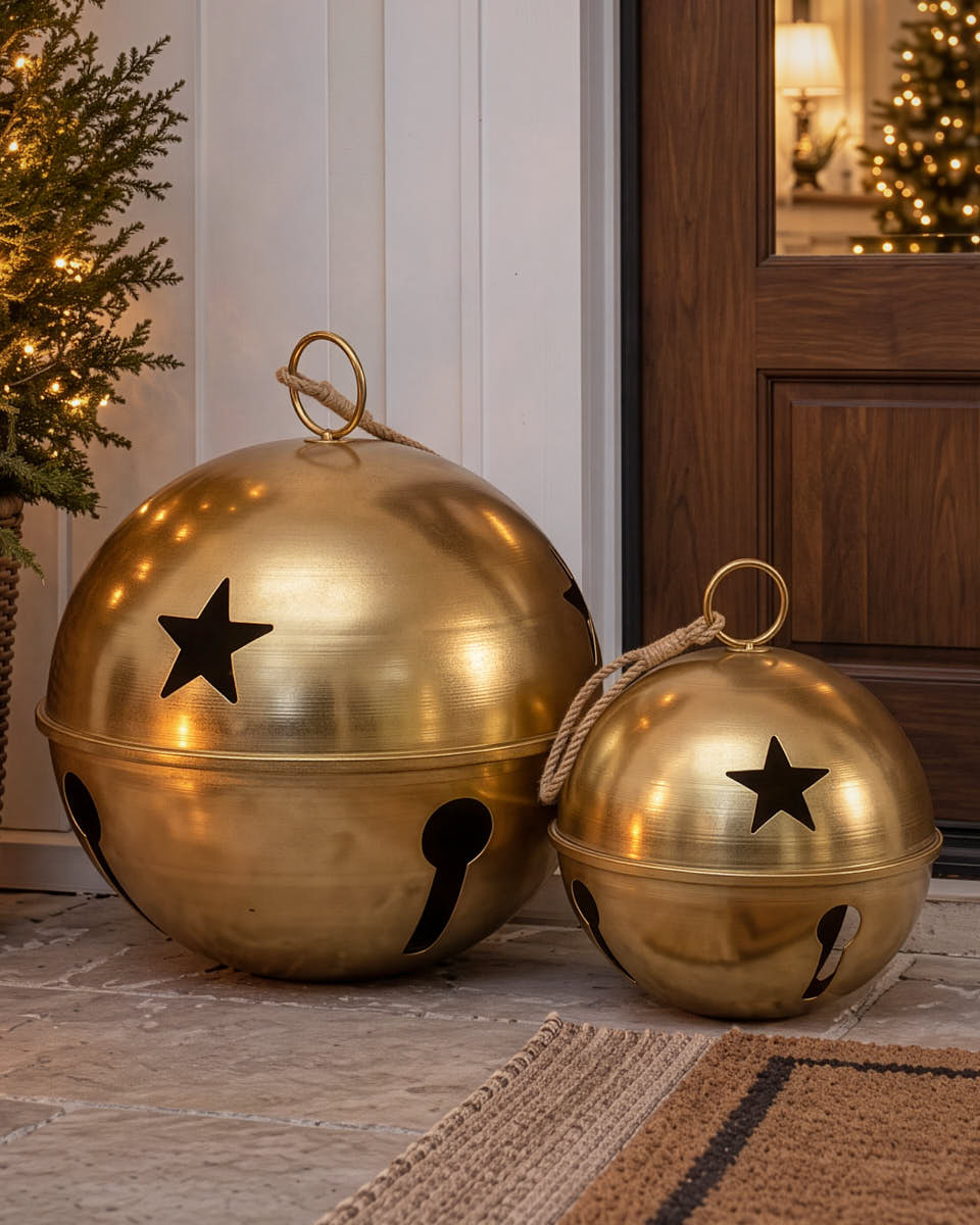 Set of 2 XL Bell Decorations