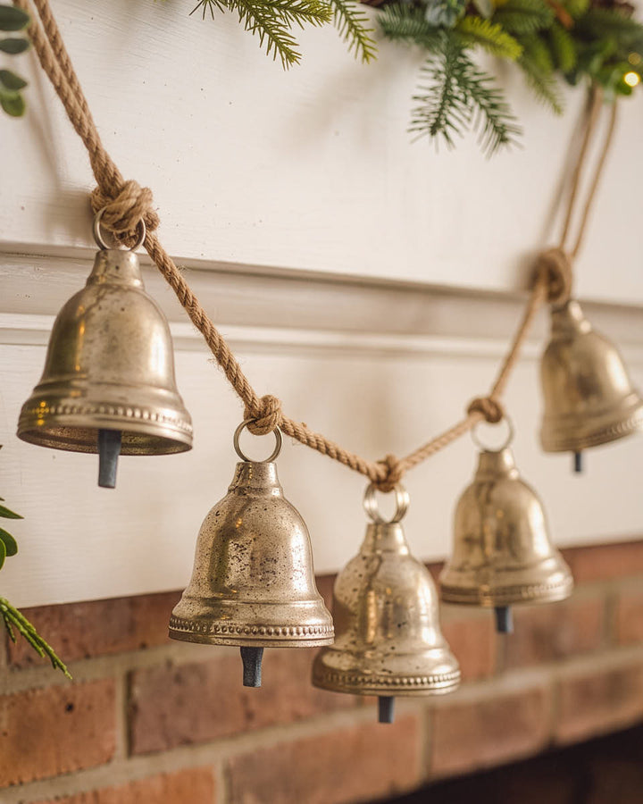 Gold Bell Wall Garland