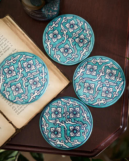 Taormina Floral Tile Coasters