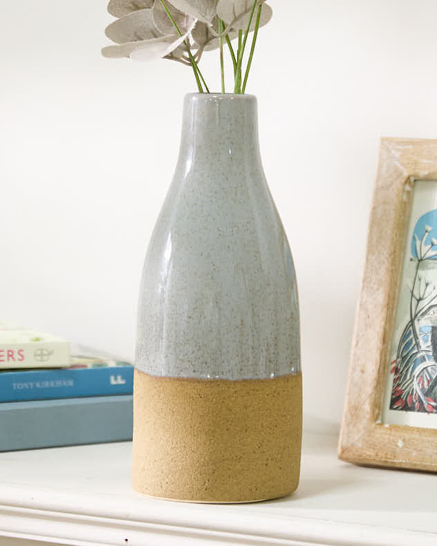 Grey Two Toned Vase