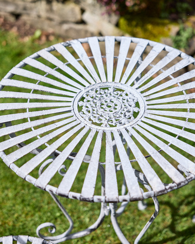 Bielle Grey Iron Outdoor Bistro Table