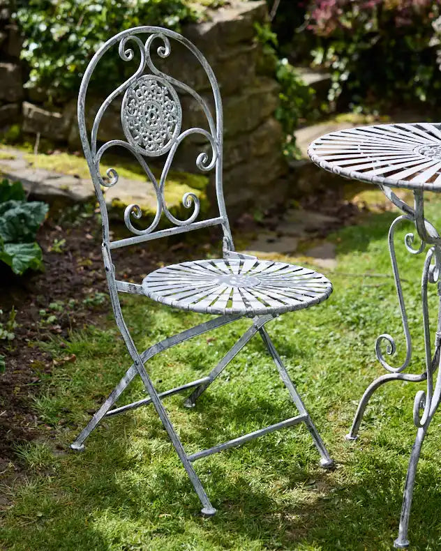 Grey Iron 3 Piece Bistro Set