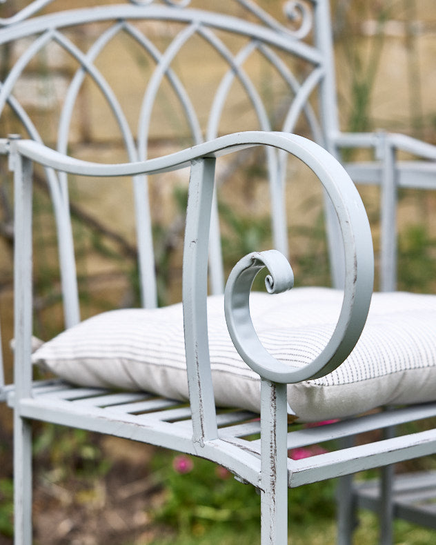 Grey Arched Iron Companion Seat