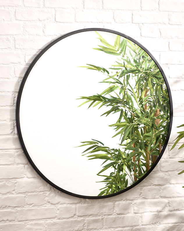 Contemporary Circular Outdoor Mirror