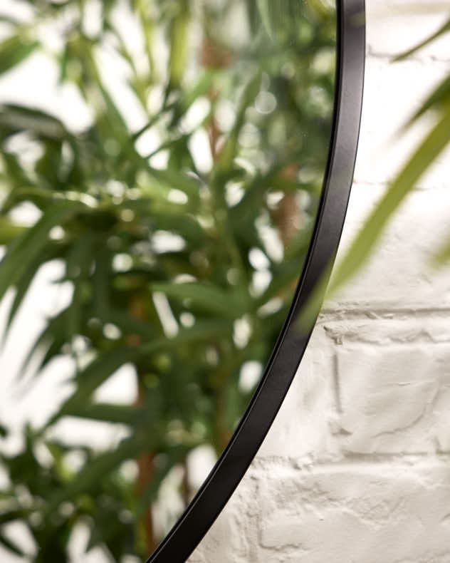 Contemporary Circular Outdoor Mirror