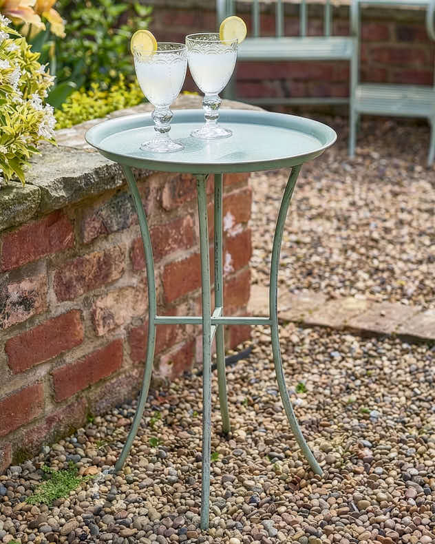 Sage Green Folding Butler Tray Table