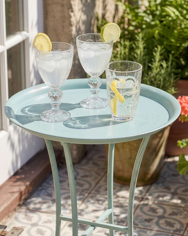 Sage Green Folding Butler Tray Table
