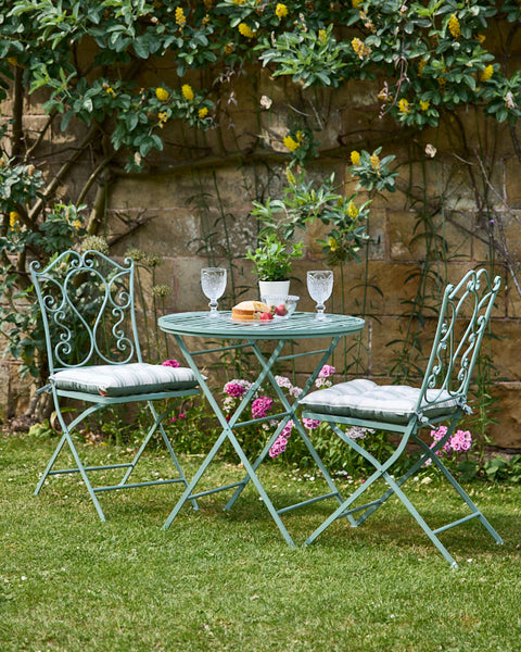 Green Scrolled 3 Piece Bistro Set Dibor