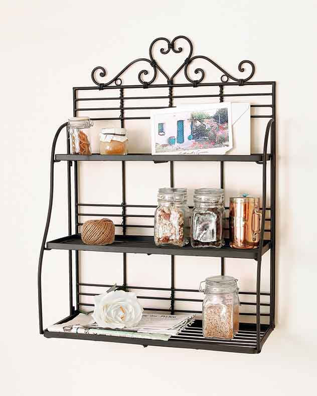 Amore 3 Tier Kitchen Wall Shelf