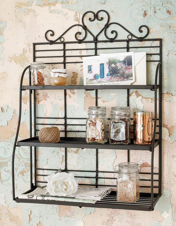Amore 3 Tier Kitchen Wall Shelf