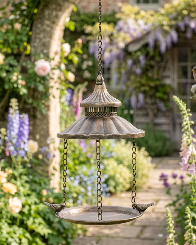 Gold Pagoda Bird Feeder