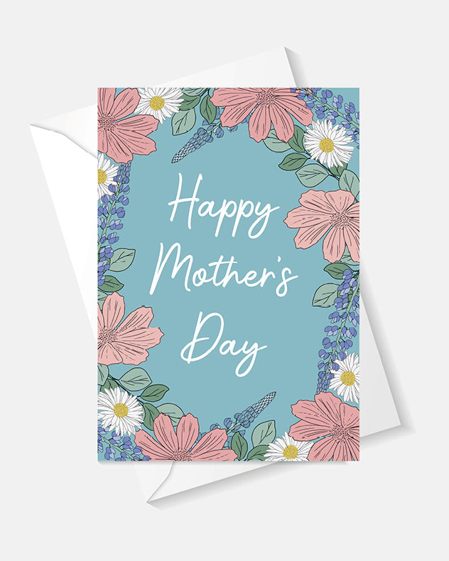 Pink Flower Mother's Day Greeting Card