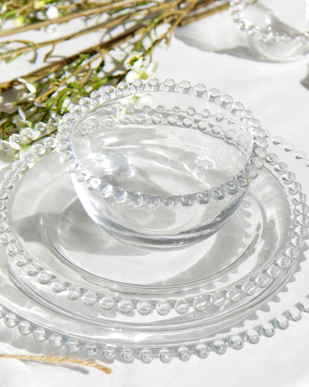 Plates - Bella Perle Beaded Glass Side Plate