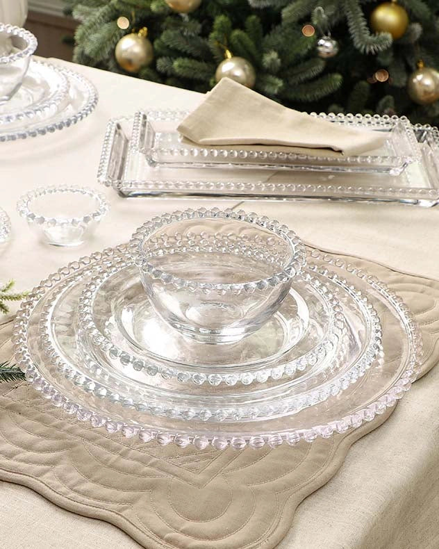 12 Piece Bella Perle Dinner Set on white table