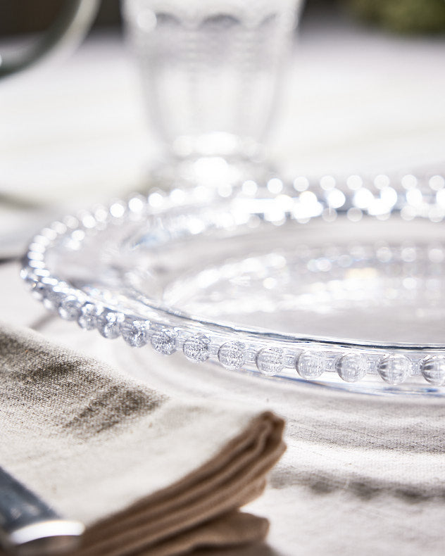 Plates - Set of 4 Bella Perle Glass Dinner Plates