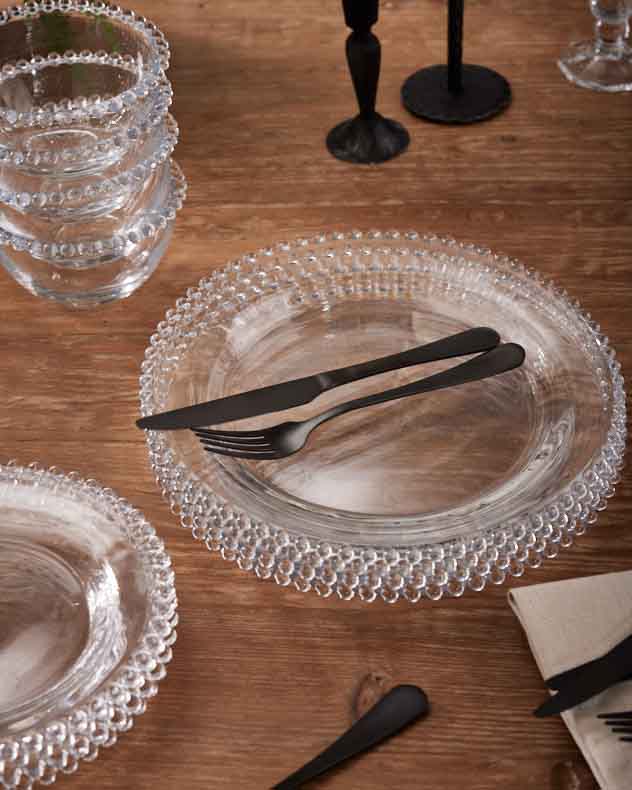 Bella Perle Glass Dinner Plate