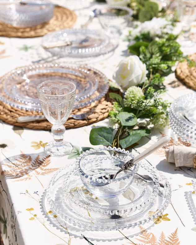 Plates - Bella Perle Beaded Glass Side Plate