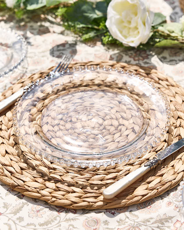 Dinnerware Sets Charger Plate - Bella Perle Glass Tableware Range