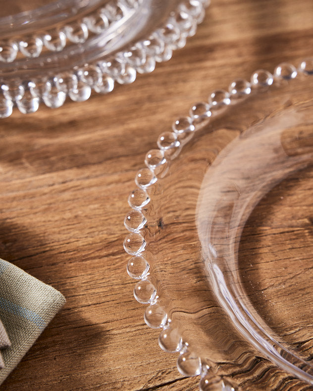 Plates - Set of 4 Bella Perle Glass Side Plates