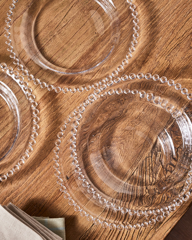Plates - Set of 4 Bella Perle Glass Side Plates